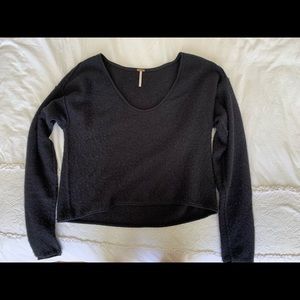 Free People black cashmere sweater